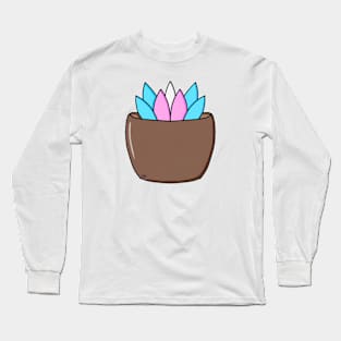 Trans Pride Succulent Long Sleeve T-Shirt